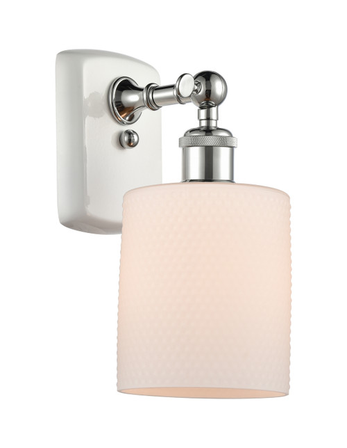 Innovations - 516-1W-WPC-G111 - One Light Wall Sconce - Ballston - White Polished Chrome