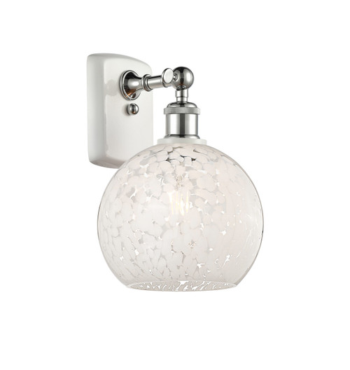 Innovations - 516-1W-WPC-G1216-8WM - LED Wall Sconce - Ballston - White Polished Chrome