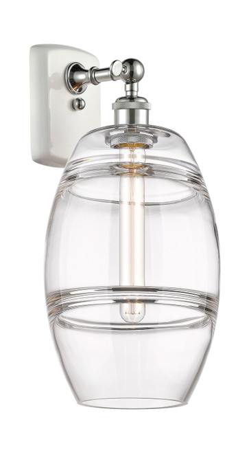 Innovations - 516-1W-WPC-G557-8CL - One Light Wall Sconce - Ballston - White Polished Chrome
