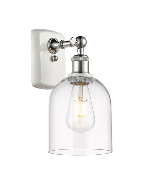 Innovations - 516-1W-WPC-G558-6CL - One Light Wall Sconce - Ballston - White Polished Chrome