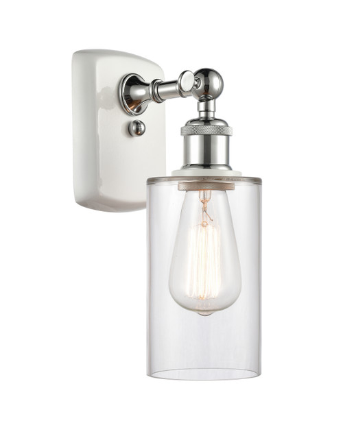 Innovations - 516-1W-WPC-G802 - One Light Wall Sconce - Ballston - White Polished Chrome