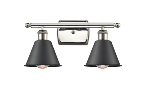 Innovations - 516-2W-PN-M8-LED - LED Bath Vanity - Ballston - Polished Nickel