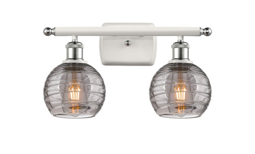 Innovations - 516-2W-WPC-G1213-6SM - Two Light Bath Vanity - Ballston - White Polished Chrome