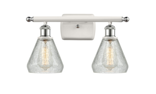 Innovations - 516-2W-WPC-G275 - Two Light Bath Vanity - Ballston - White Polished Chrome