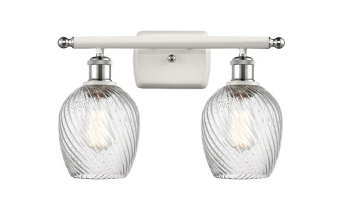 Innovations - 516-2W-WPC-G292 - Two Light Bath Vanity - Ballston - White Polished Chrome