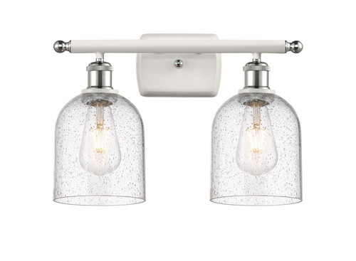 Innovations - 516-2W-WPC-G558-6SDY - Two Light Bath Vanity - Ballston - White Polished Chrome