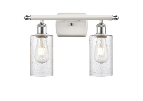 Innovations - 516-2W-WPC-G804 - Two Light Bath Vanity - Ballston - White Polished Chrome