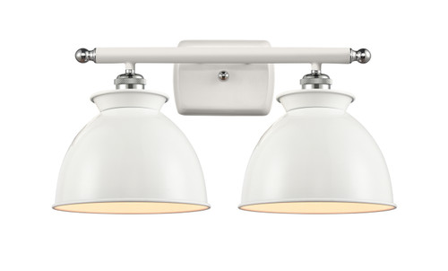 Innovations - 516-2W-WPC-M14-W - Two Light Bath Vanity - Ballston - White Polished Chrome