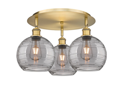 manufacturer_finish:Brushed Brass|manufacturer_glass:Light Smoke Athens Deco Swirl|light_output:220.00lm|color_temperature:2200K|cri:99