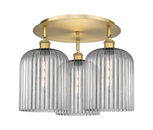 Innovations - 516-3C-BB-G559-8SM - Three Light Semi-Flush Mount - Ballston - Brushed Brass