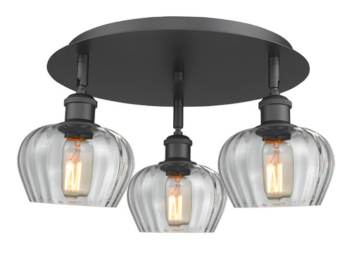Innovations - 516-3C-BK-G92 - Three Light Semi-Flush Mount - Ballston - Matte Black