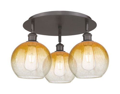 Innovations - 516-3C-OB-G483-8AM - Three Light Semi-Flush Mount - Ballston - Oil Rubbed Bronze