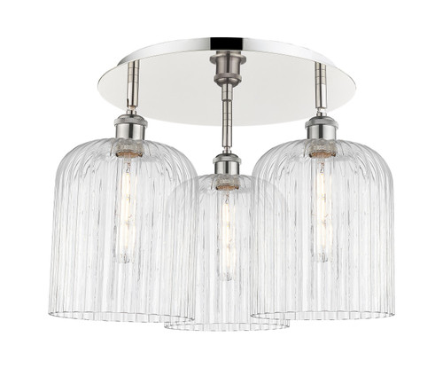 Innovations - 516-3C-PN-G559-8CL - Three Light Semi-Flush Mount - Ballston - Polished Nickel