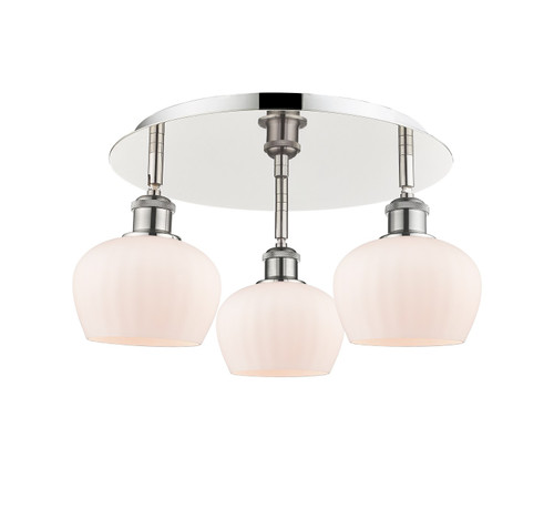 Innovations - 516-3C-PN-G91 - Three Light Semi-Flush Mount - Ballston - Polished Nickel