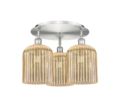 Innovations - 516-3C-SN-G559-8ME - Three Light Semi-Flush Mount - Ballston - Satin Nickel