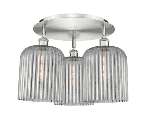 Innovations - 516-3C-SN-G559-8SM - Three Light Semi-Flush Mount - Ballston - Satin Nickel