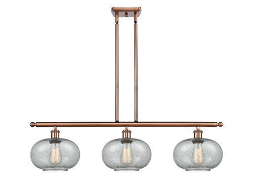 Innovations - 516-3I-AC-G247 - Three Light Island Pendant - Ballston - Antique Copper