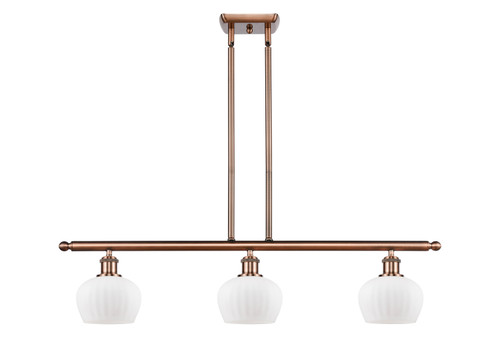 Innovations - 516-3I-AC-G91 - Three Light Island Pendant - Ballston - Antique Copper