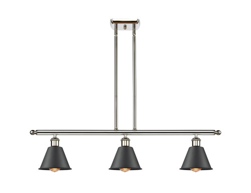 Innovations - 516-3I-PN-M8-LED - LED Island Pendant - Ballston - Polished Nickel