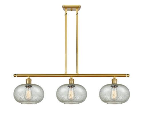 Innovations - 516-3I-SG-G249 - Three Light Island Pendant - Ballston - Satin Gold