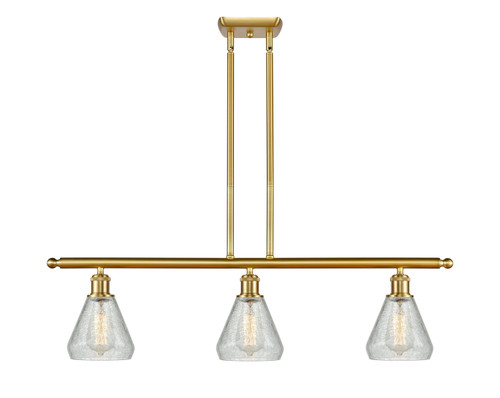 Innovations - 516-3I-SG-G275 - Three Light Island Pendant - Ballston - Satin Gold