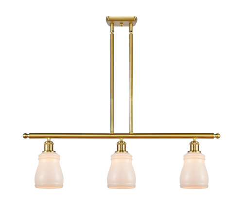 Innovations - 516-3I-SG-G391-LED - LED Island Pendant - Ballston - Satin Gold