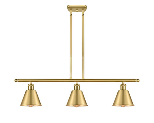 Innovations - 516-3I-SG-M8-LED - LED Island Pendant - Ballston - Satin Gold