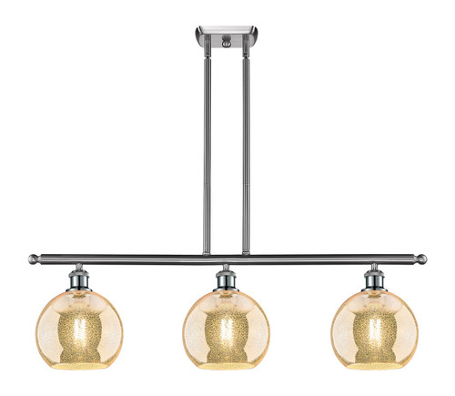 Innovations - 516-3I-SN-G128-8 - Three Light Island Pendant - Ballston - Brushed Satin Nickel