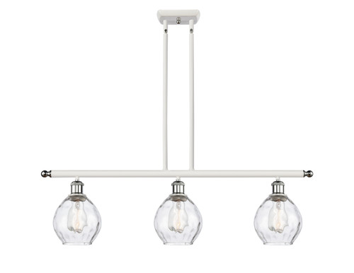 Innovations - 516-3I-WPC-G362 - Three Light Island Pendant - Ballston - White Polished Chrome