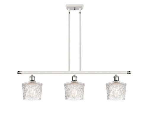 Innovations - 516-3I-WPC-G402 - Three Light Island Pendant - Ballston - White Polished Chrome