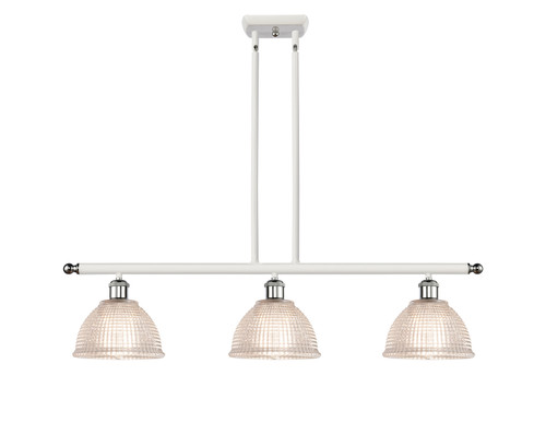 Innovations - 516-3I-WPC-G422-LED - LED Island Pendant - Ballston - White Polished Chrome