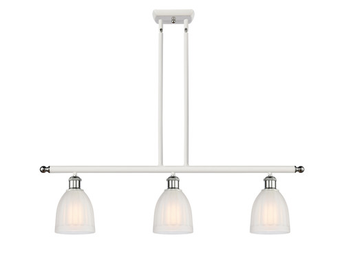 Innovations - 516-3I-WPC-G441-LED - LED Island Pendant - Ballston - White Polished Chrome