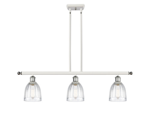 Innovations - 516-3I-WPC-G442-LED - LED Island Pendant - Ballston - White Polished Chrome
