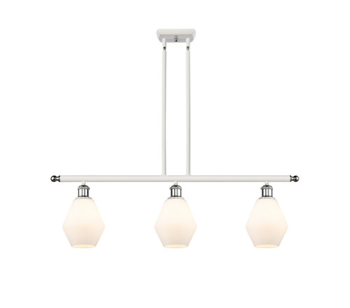 Innovations - 516-3I-WPC-G651-6-LED - LED Island Pendant - Ballston - White Polished Chrome