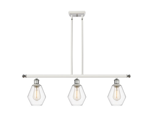 Innovations - 516-3I-WPC-G652-6-LED - LED Island Pendant - Ballston - White Polished Chrome