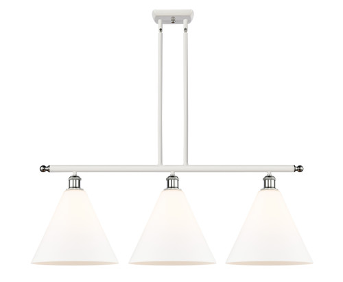 Innovations - 516-3I-WPC-GBC-121-LED - LED Island Pendant - Ballston - White Polished Chrome