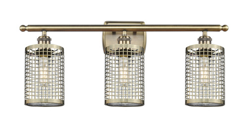 Innovations - 516-3W-AB-M18-AB - LED Bath Vanity - Downtown Urban - Antique Brass