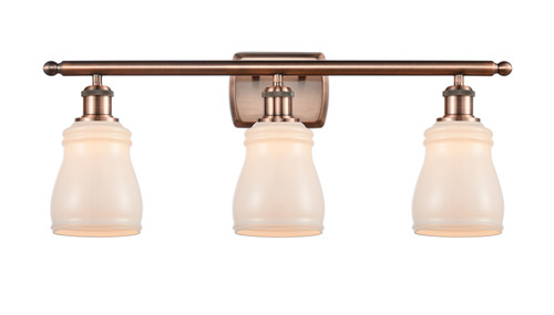 Innovations - 516-3W-AC-G391 - Three Light Bath Vanity - Ballston - Antique Copper