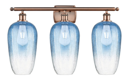 Innovations - 516-3W-AC-G484-7SB - Three Light Bath Vanity - Ballston - Antique Copper