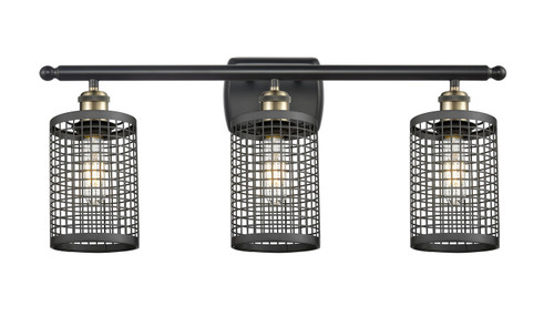 Innovations - 516-3W-BAB-M18-BK - LED Bath Vanity - Downtown Urban - Black Antique Brass