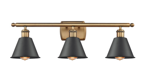 Innovations - 516-3W-BB-M8 - Three Light Bath Vanity - Ballston - Brushed Brass