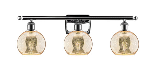 Innovations - 516-3W-PC-G128-6 - Three Light Bath Vanity - Ballston - Polished Chrome