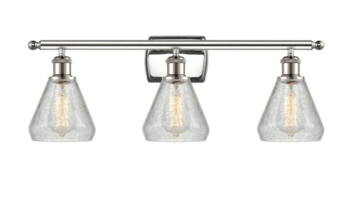 Innovations - 516-3W-PN-G275 - Three Light Bath Vanity - Ballston - Polished Nickel