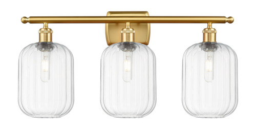 Innovations - 516-3W-SG-G460-7CL - Three Light Bath Vanity - Ballston - Satin Gold
