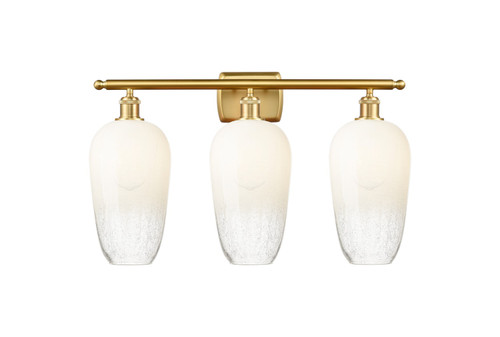 Innovations - 516-3W-SG-G484-7OP - Three Light Bath Vanity - Ballston - Satin Gold
