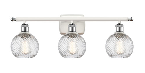 Innovations - 516-3W-WPC-G1213-6 - Three Light Bath Vanity - Ballston - White Polished Chrome