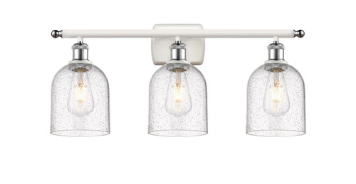 Innovations - 516-3W-WPC-G558-6SDY - Three Light Bath Vanity - Ballston - White Polished Chrome