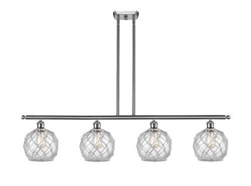 manufacturer_finish:Brushed Satin Nickel|manufacturer_glass:Clear Farmhouse Glass with White Rope|light_output:220.00lm|color_temperature:2200K|cri:99