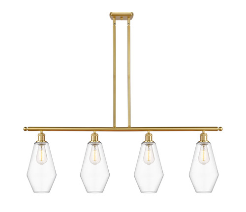 manufacturer_finish:Satin Gold|manufacturer_glass:Clear Cindyrella 7|light_output:600.00lm|color_temperature:2700K|cri:82