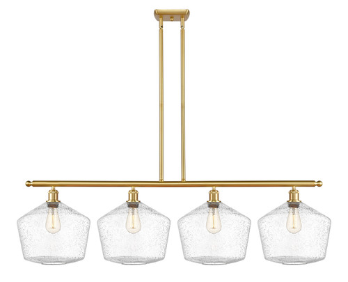 manufacturer_finish:Satin Gold|manufacturer_glass:Seedy Cindyrella 12|light_output:600.00lm|color_temperature:2700K|cri:82